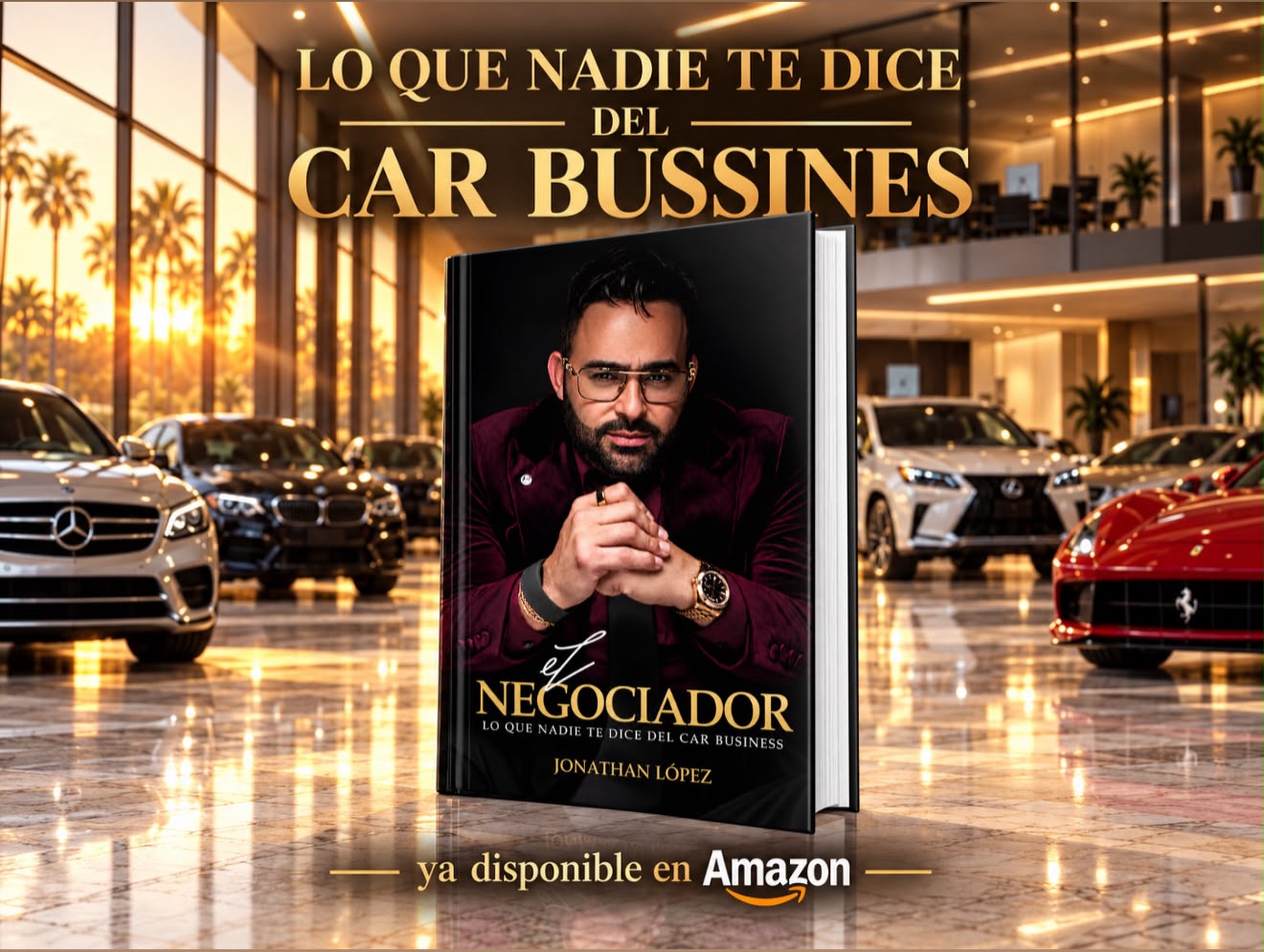 El Negociador, el libro de Jonathan López: lo que nadie te dice del car business. Ya disponible en Amazon.